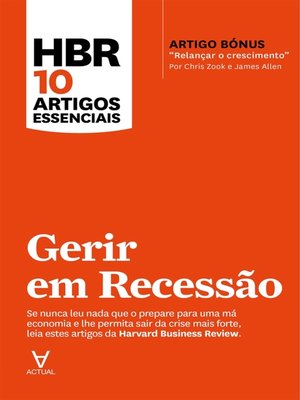 cover image of Gerir em Recessão